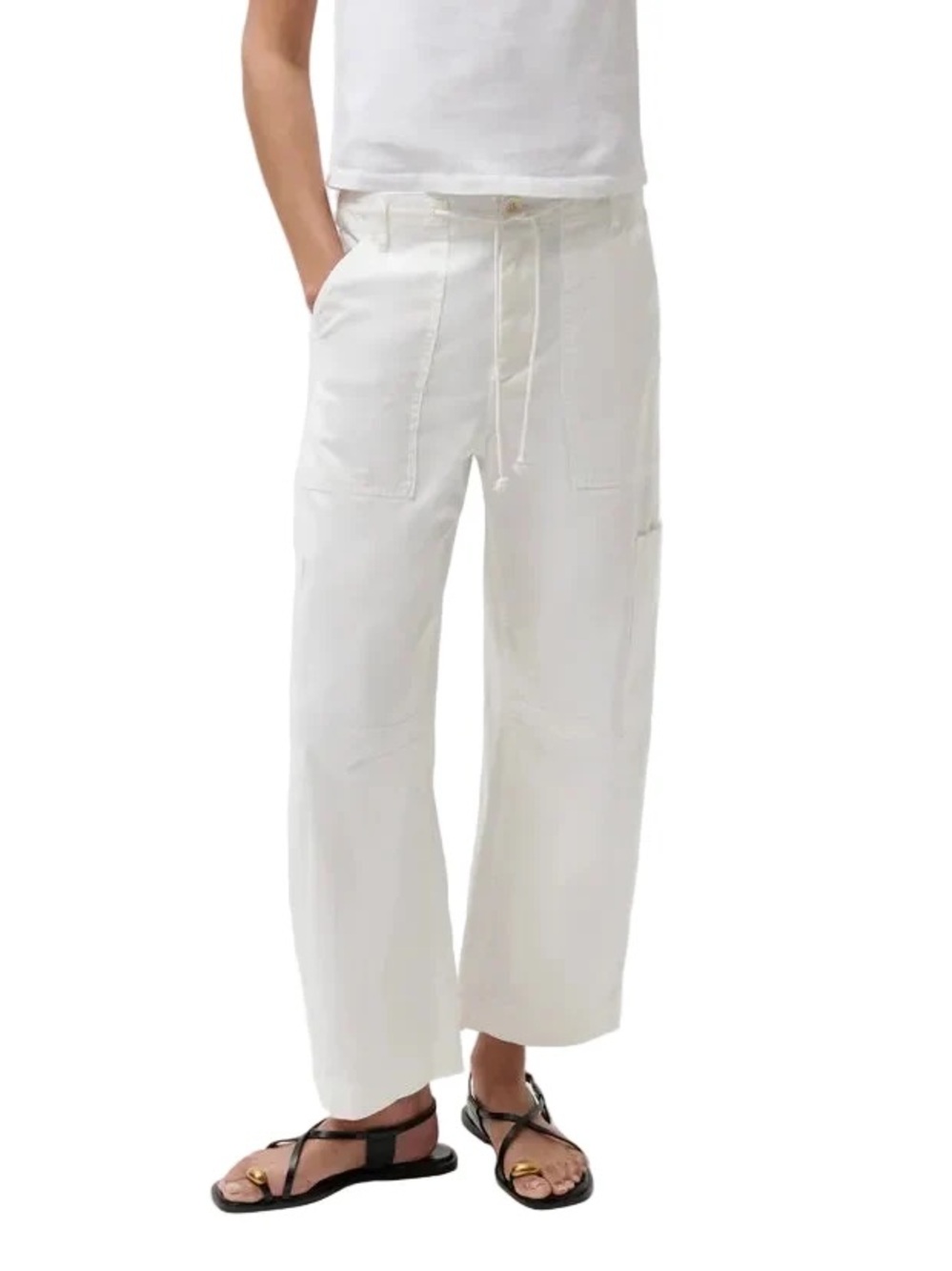 Sabrina Utility Pants - White